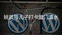 姚晨带儿子打卡厦门清水宫“网红机位”